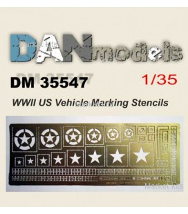 Фототравлення: Розпізнавальні знаки американської техніки 1:35 DAN models (DAN35547)