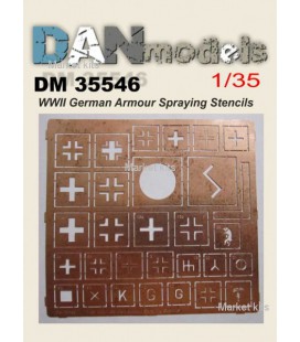 Фототравлення: Розпізнавальні знаки німецької техніки 1:35 DAN models (DAN35546)
