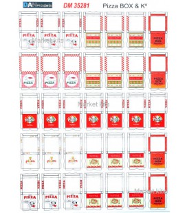 Матеріал для діорами з паперу: упаковка для піци, попкорну і китайської їжі 1:35 DAN models (DAN35281)