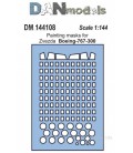 Маска для моделі літака Боїнг 737-300 (Zvezda) 1:144 DAN models (DAN144108)