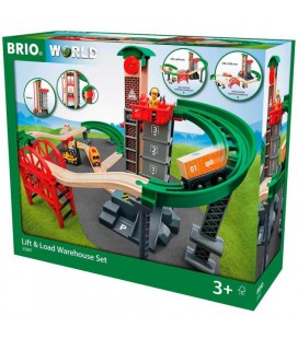 Ігровий набір BRIO Навантажувальний пункт з ліфтом (33887)