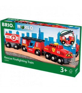 Рятувальний пожежний поїзд для залізниці BRIO (33844)