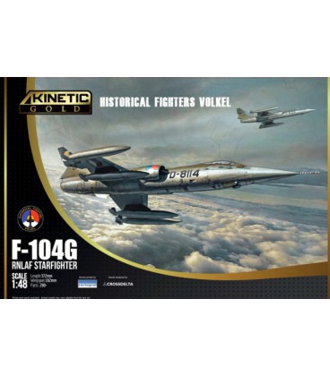 Збірна модель 1/48 реактивний літак F-104G RNLAF Starfighter Kinetic 48090