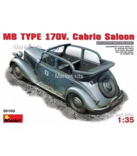 Німецький автомобіль кабріолет MB Typ 170V (Cabrio Saloon) 1:35 MINIART (MA35103)