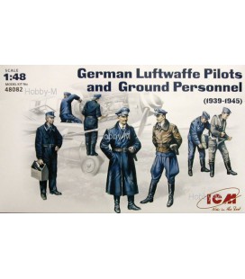 Німецькі льотчики люфтваффе і наземний персонал 1:48 ICM (ICM48082)