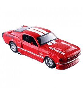 Машина металлическая Ford Mustang Shelby GT500, 1:32 АвтоПром 10х9,2х20,5 см Красный 000217594