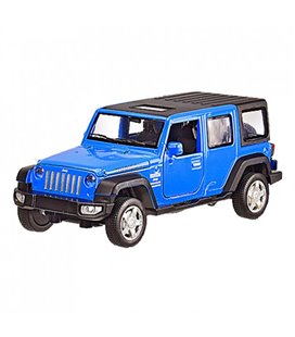 Детская машинка металлическая Jeep Wrangler Ricon масштаб 1:32 АвтоПром 10х9х20,5 см Синий 000217576