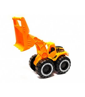Екскаватор іграшковий 26 см. з рухомим ковшем, Huabiao Toys, Будівельна техніка, Інерція, Жовтий