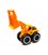 Екскаватор іграшковий 26 см. з рухомим ковшем, Huabiao Toys, Будівельна техніка, Інерція, Жовтий