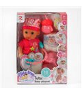 Пупс A-Toys Tutu Baby playset, музичний чіп, характерні звуки та фрази, що закривають очі, аксесуари, 9565