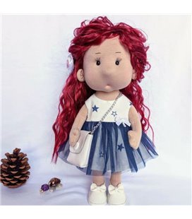 Інтер'єрна лялька текстильна ручної роботи Ліза Hand Made