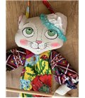 Український сувенір лялька тримач для рушників Кішка Ліза 50*30 см 10000432