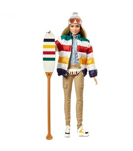 Лялька Барбі колекційна Гудзонова Затока Barbie Signature Hudson's Bay HBC Stripes Doll Mattel (GHT68) (887961801705)