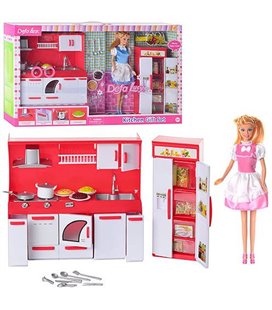 Лялька 'Барбі' кухня DEFA 8085 з продуктами