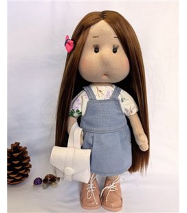Інтер'єрна текстильна лялька ручної роботи Дарина Hand Made