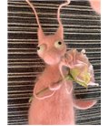 Лялька інтер'єрна ручної роботи з валяної вовни 'Закоханий Таракаша' 20*8см