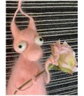 Лялька інтер'єрна ручної роботи з валяної вовни 'Закоханий Таракаша' 20*8см