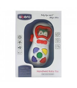 Дитячий мобільний телефон Abero зі звуком (Біло-червоний) (QX-91178E(White-Red))