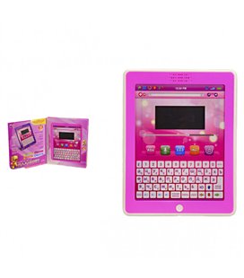 Планшет дитячий інтерактивний рожевий 7243 (рус-англ)