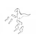 3D Пазл - Розфарбування Динозавр Nevet (0001101)