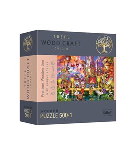 Trefl Пазл дерев'яний фігурний Чарівний світ 500+1 ел. (20156)