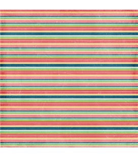 Двосторонній папір, Echo Park Stripes 30х30 см, артикул BF50008