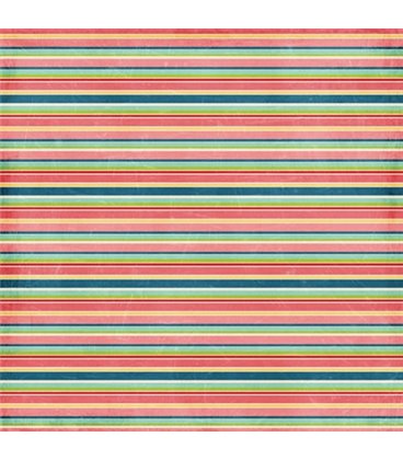 Двосторонній папір, Echo Park Stripes 30х30 см, артикул BF50008
