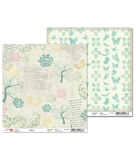 Двосторонній папір, ROSA Flora 5, 1 лист , 30*30 см, артикул 481702-5