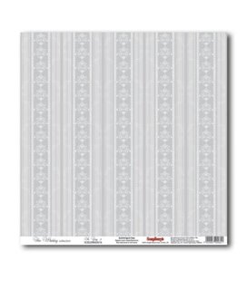 Односторонній папір, ScrapBerry's Весільний - Сірий 3 30х30 см, артикул SCB220602616