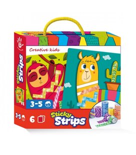 Набір для творчості Vladi-Toys 'Sticky strips. Лама' (укр) VT4433-04