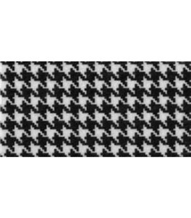 Фетр (повсть) листовий з візерунком CPE Printed Ламана клітинка чорно-біла (PRT-49397)