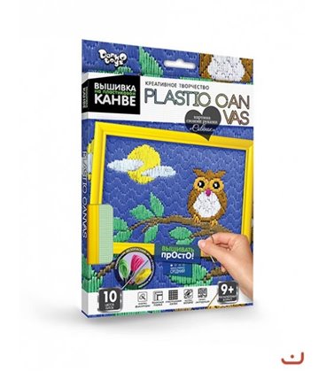 Вишивка на пластиковій канві PLASTIC CANVAS Совеня Dankotoys (PC-01-10) (40918)