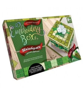 Набір для творчості 'Скринька. Embroidery Box' Danko Toys EMB-01 (Зелений)