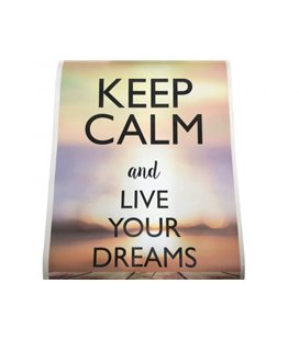 Стикеры 'keep calm and live your dreams' Deco 30 х 40 см Deco разноцветный LRE-10289