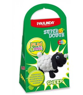 Маса для ліплення Paulinda Super Dough Fun4one Вівця (рухливі очі) PL-1564