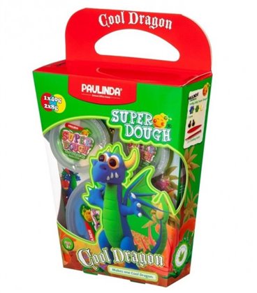 Маса для ліплення Paulinda Super Dough Cool Dragon Дракон синій PL-081378-16