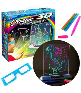 Дитяча 3D дошка для малювання набір з LED підсвічуванням Magic 3D Drawing Board NEW Line (1-00001)