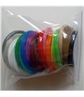 Набір PLA пластику 17 кольорів по 10 метрів для 3D ручок / 170 метрів