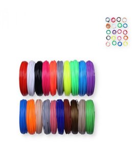 Пластик PLA для 3D ручки 20 кольорів по 10 м W-103 біорозкладний поліефір (Пластик_365)