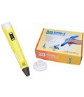 3D ручка з LCD дисплеєм і еко пластиком для 3Д малювання Pen 2 Жовта