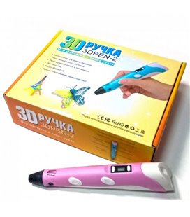 3D ручка PEN-2 з Led дисплеєм, 3Д ручка 2 покоління Smartpen, MyRiwell колір рожевий
