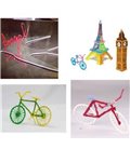 3D-ручка для малювання 3D Pen 2 та 200 метрів різнокольорового пластику Жовта