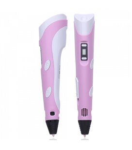 3D ручка 3D Smart Pen 2 c LCD дисплеєм(ws78385-2-1). Колір: рожевий(14983)