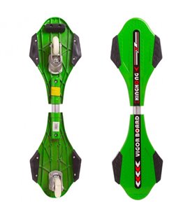 Роллерсерф Вейвборд Рипстик Скейт двоколісний дитячий пластиковий 32 дюйма LUKAI Зелений (SK-100)