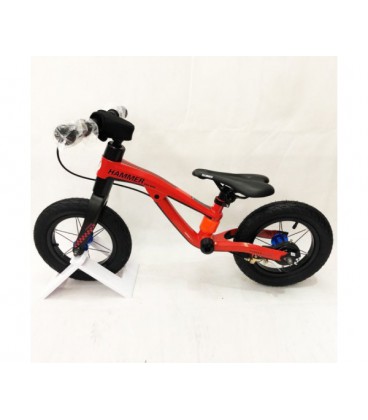 Беговел Hammer Kids Bike 5HS1 з амортизатором, магнієва рама, гальма, Червоний