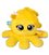 Іграшка-вивернушка підвіска Мякіші Восьминіг розмір 10х17 см колір Жовтий сірий