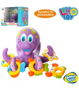 Іграшка для купання спритний восьминіг кільцекид Limo toy