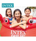 Дитячий басейн надувний для дачі від 3 років 183х51см 880л Intex Easy Set Happy Crab