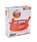 Дитячий басейн надувний для дачі від 3 років 183х51см 880л Intex Easy Set Happy Crab