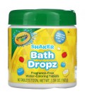 Таблетки кольорові фарбують воду Crayola Shaker Bath Dropz без ароматів 60 таблеток 102 г